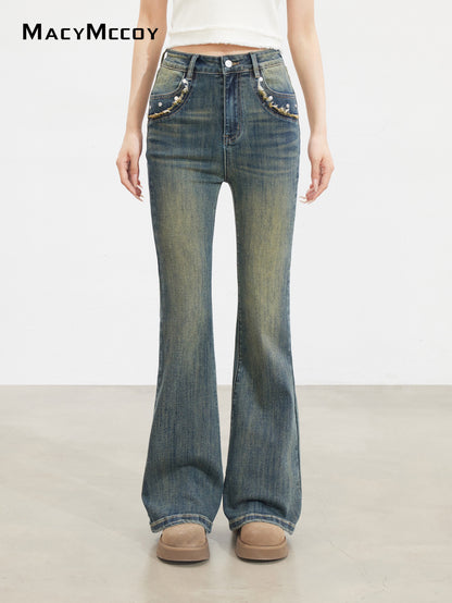 MacyMccoy MMC2025134 Retro micro flared jeans