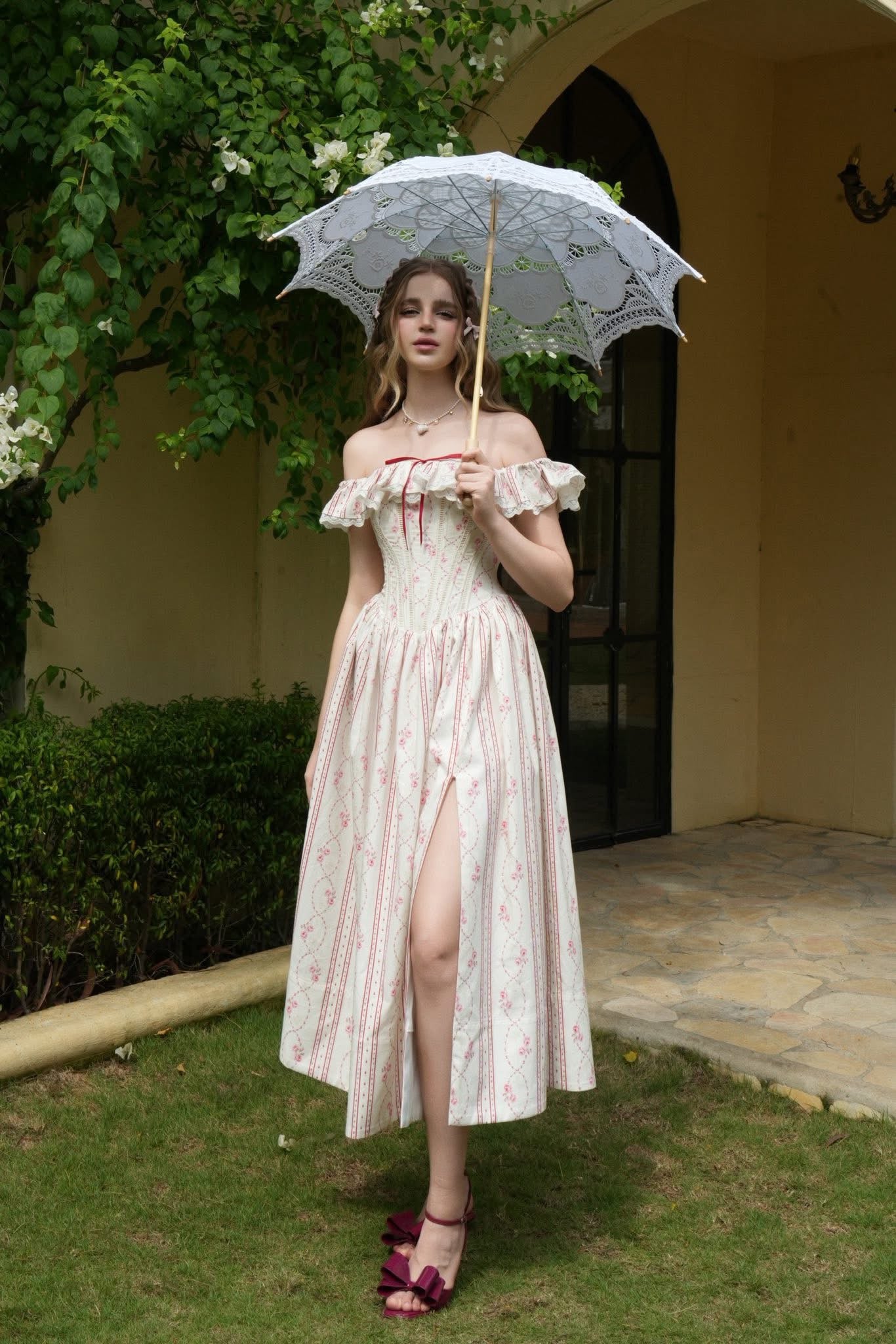 BEL ANGE Florienne Midi Dress