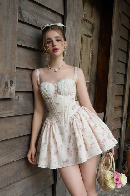 BEL ANGE Roselune Mini Dress (2color)