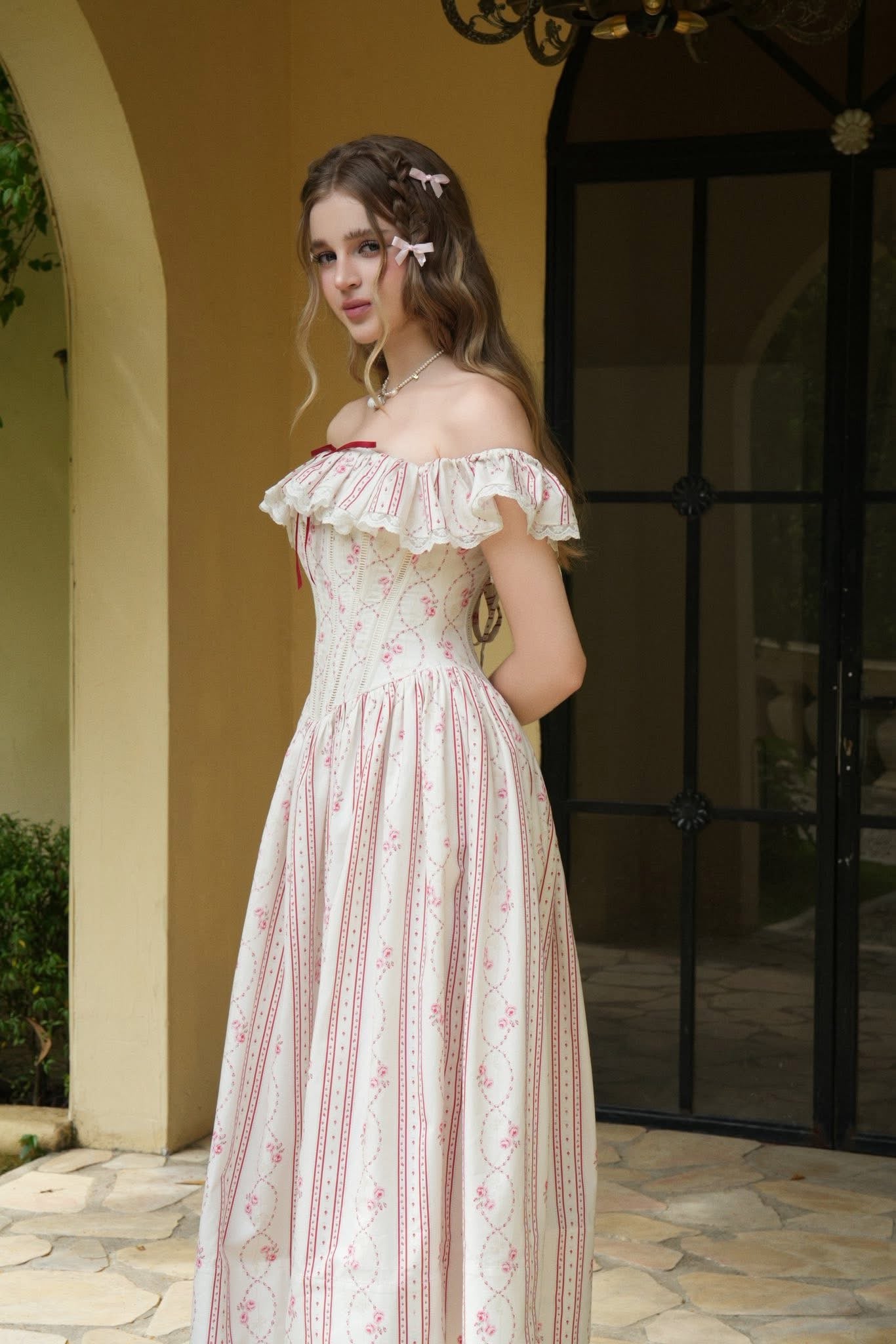 BEL ANGE Florienne Midi Dress