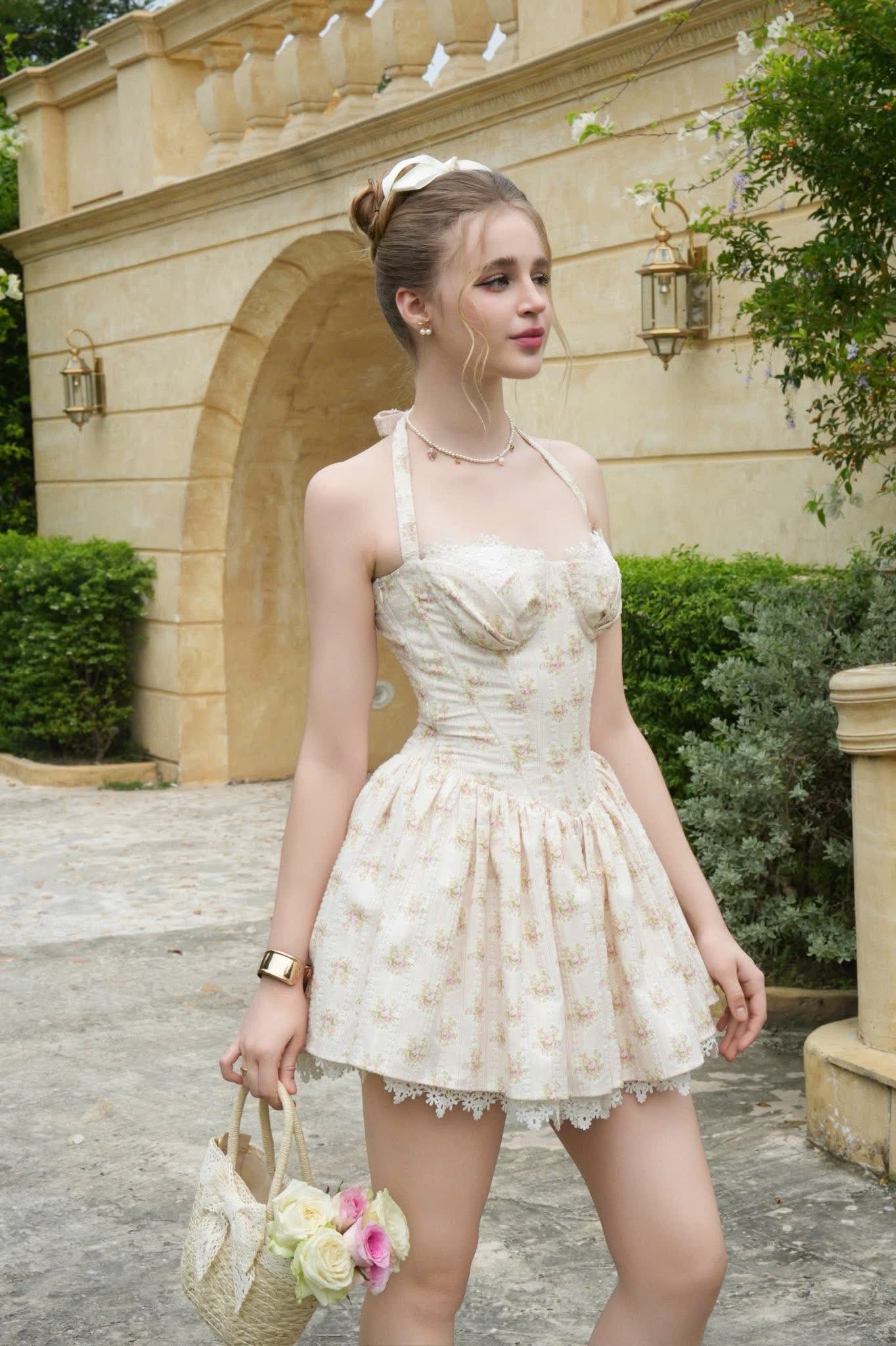 BEL ANGE Aurabloom Mini Dress