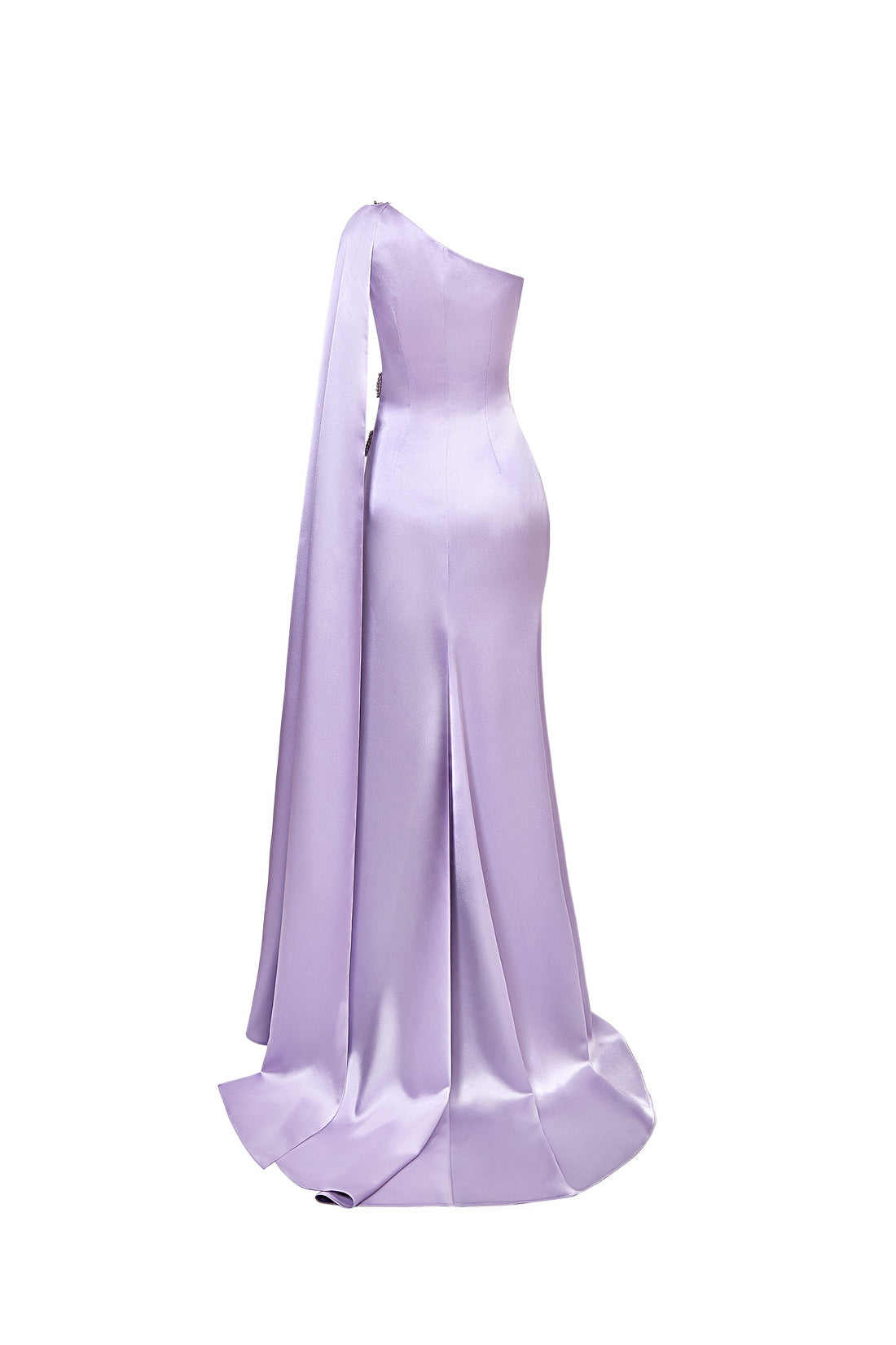 Calista NIMBUS One Shoulder Satin Floor Length Dress