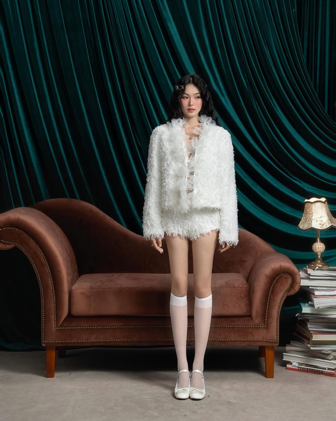 SWAN Closet Jacket &amp; Bra Lace &amp; Shorts