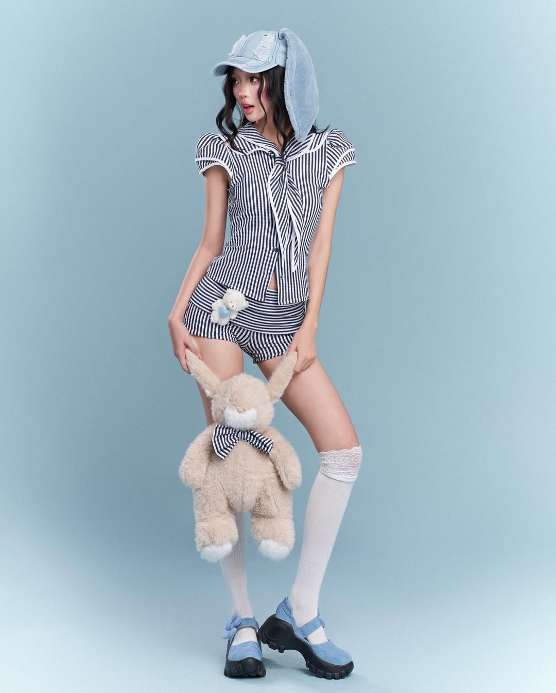 Chan.closet Baby Blue Set