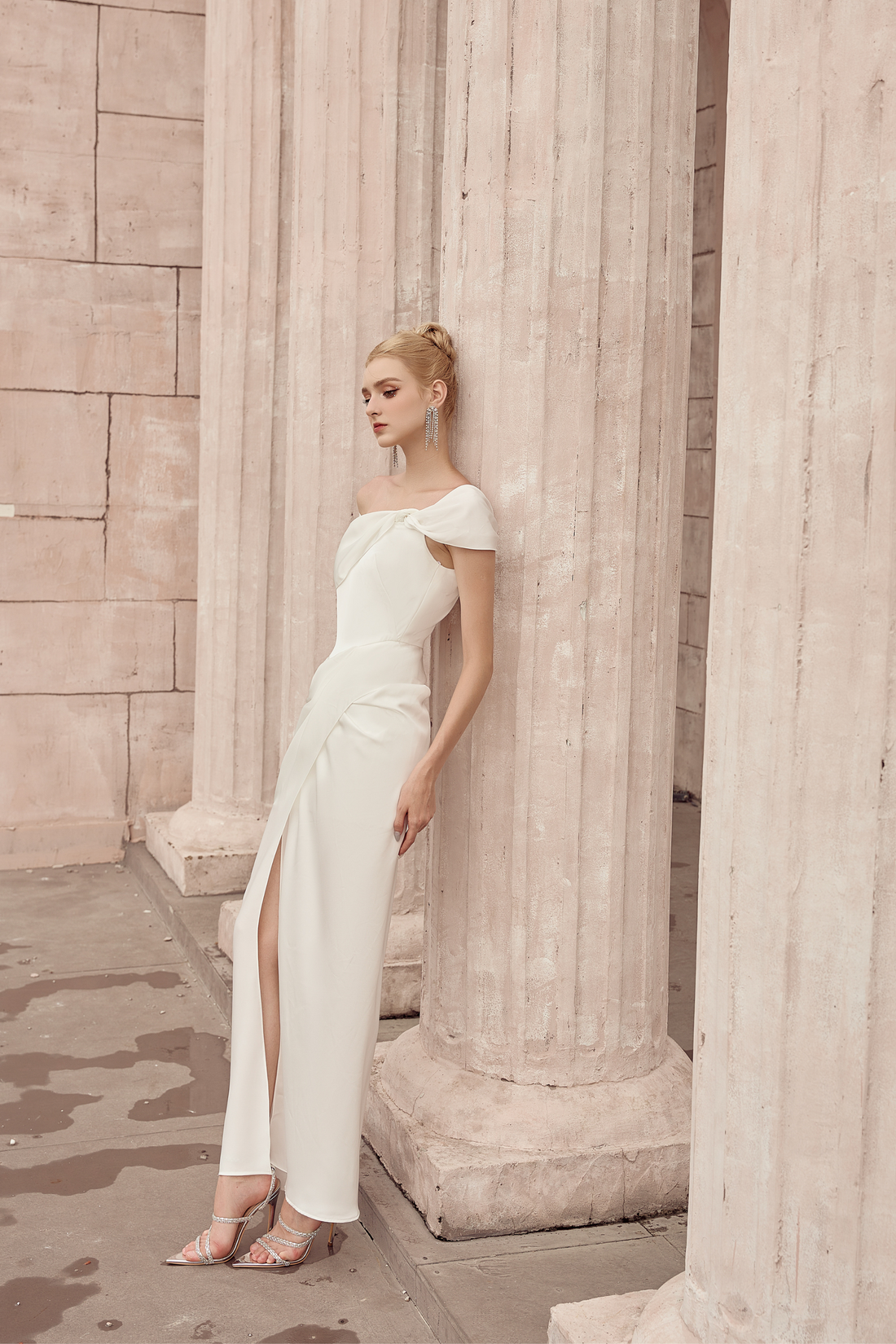 Calista ARIADNE Asymmetrical Long Split Dress