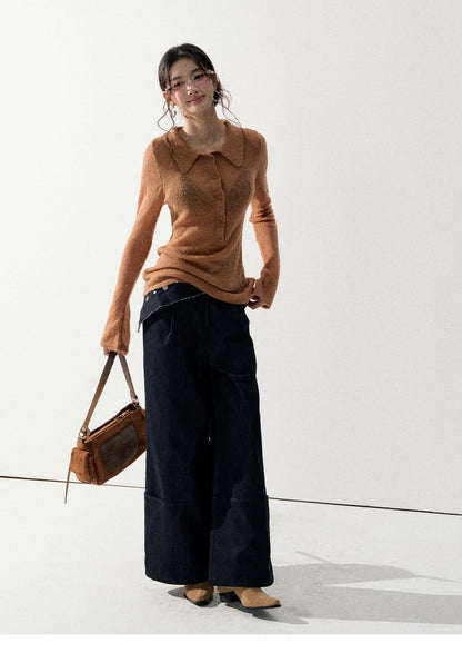 Lafreedom LAF351001 Versatile Lightweight Crewneck Sweater