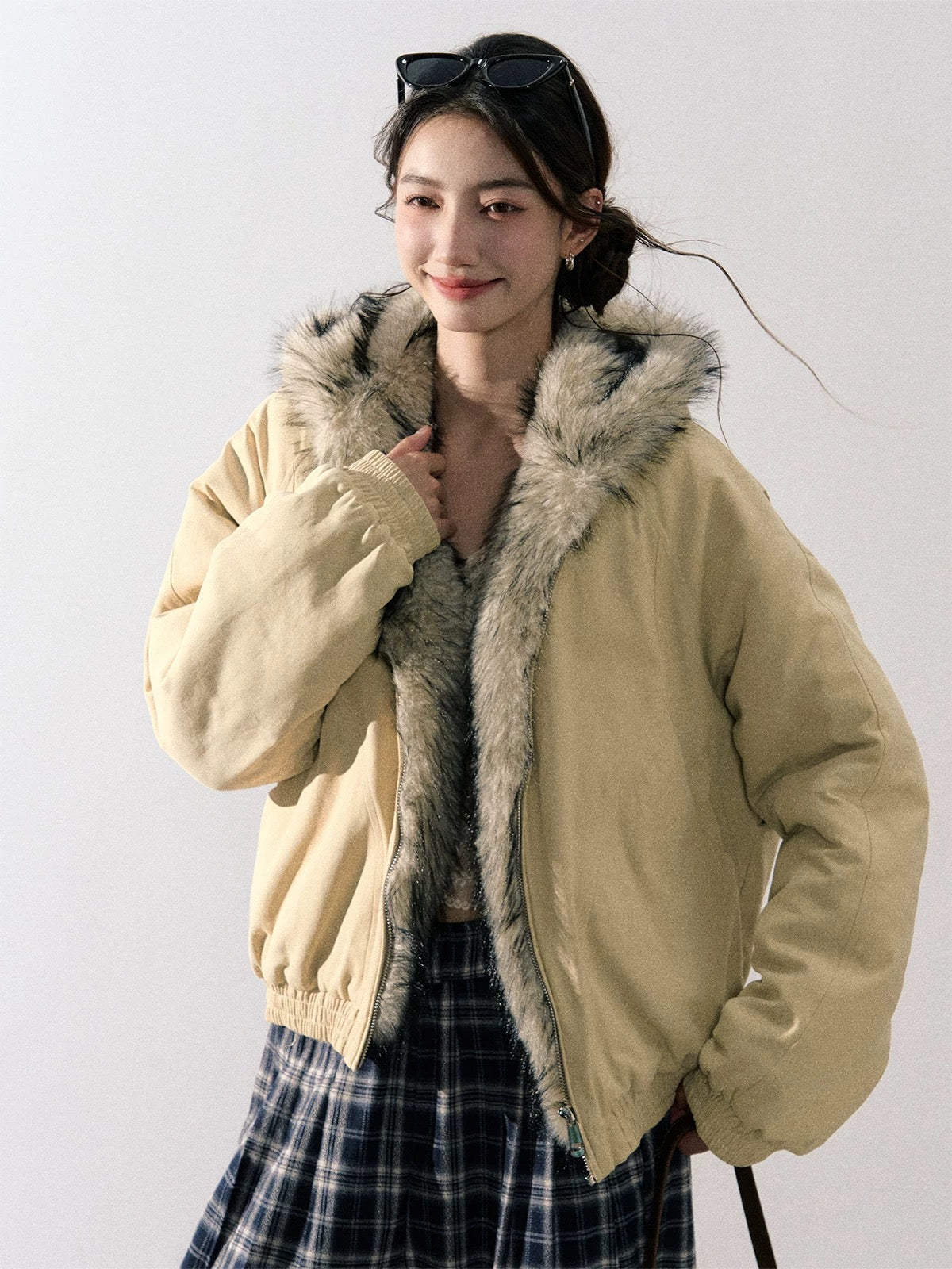 Lafreedom LAF351007 Simple casual hooded cotton jacket