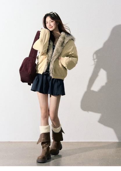 Lafreedom LAF351007 Simple casual hooded cotton jacket