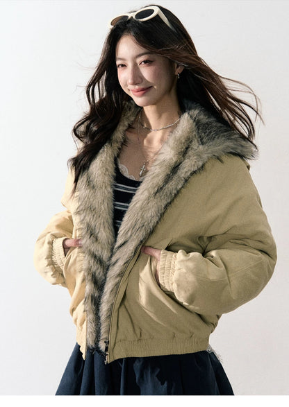 Lafreedom LAF351007 Simple casual hooded cotton jacket