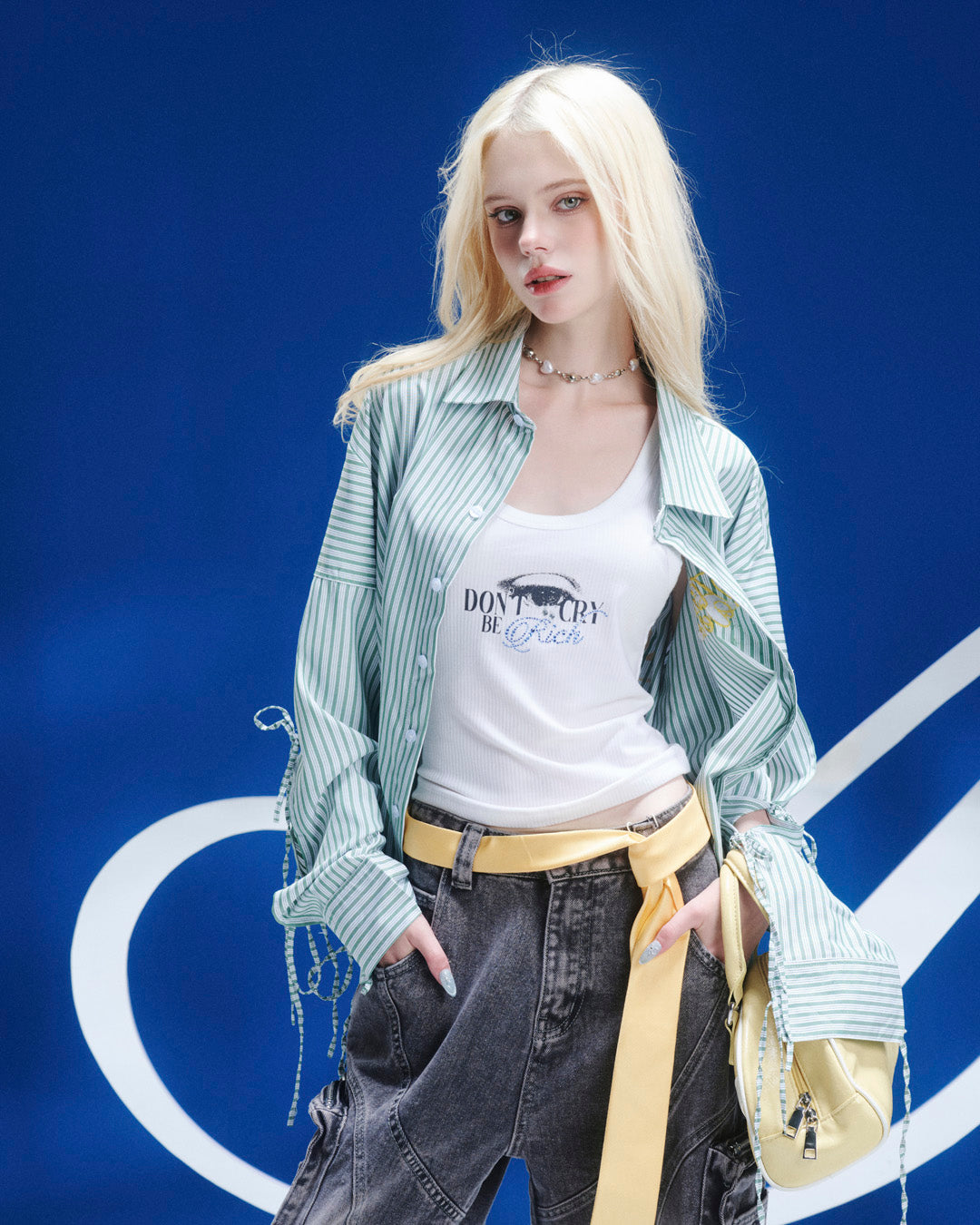 Aiai Studio Be Rich Top &amp; Fang Cargo Pants &amp; Aiai Season Shirt