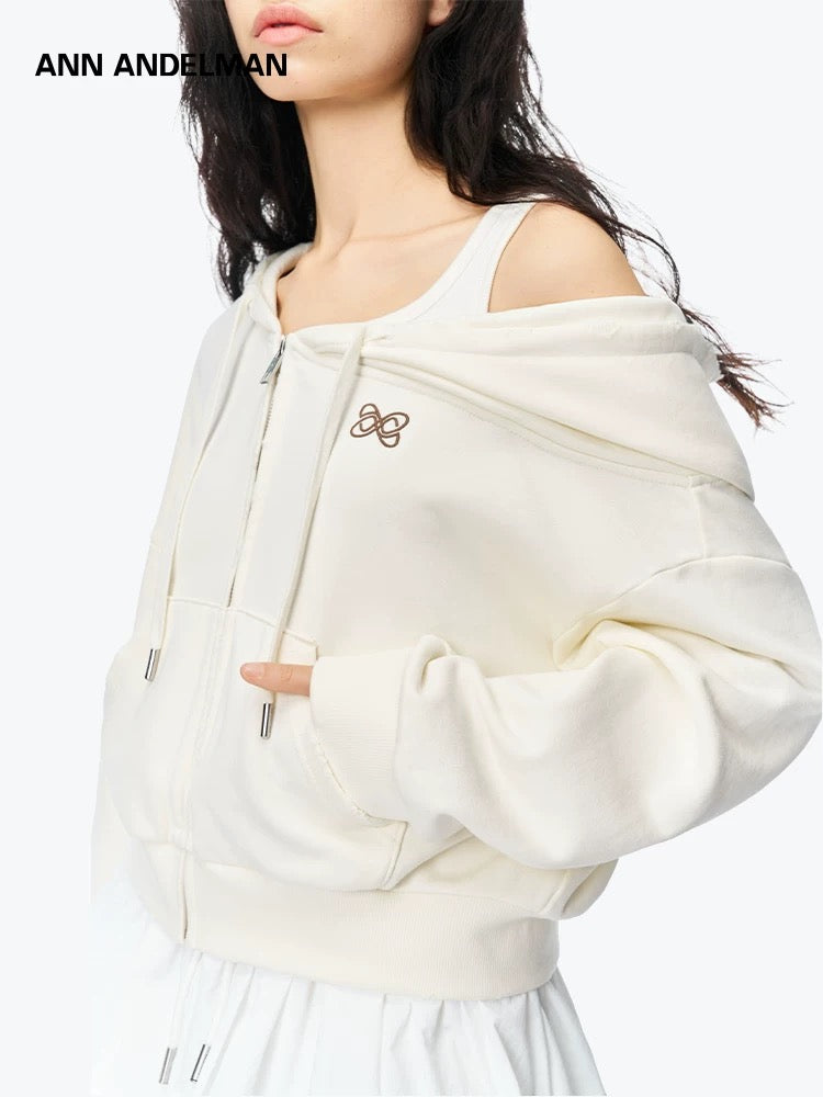 ANN ANDELMAN [Star Style] Off shoulder sweatshirt