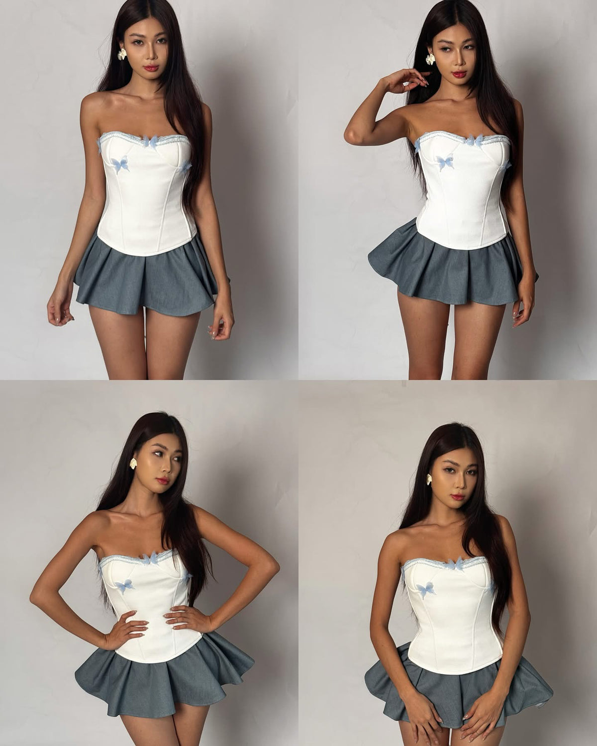 TinyMood BUTTER CORSET &amp; BLOMY SKIRT
