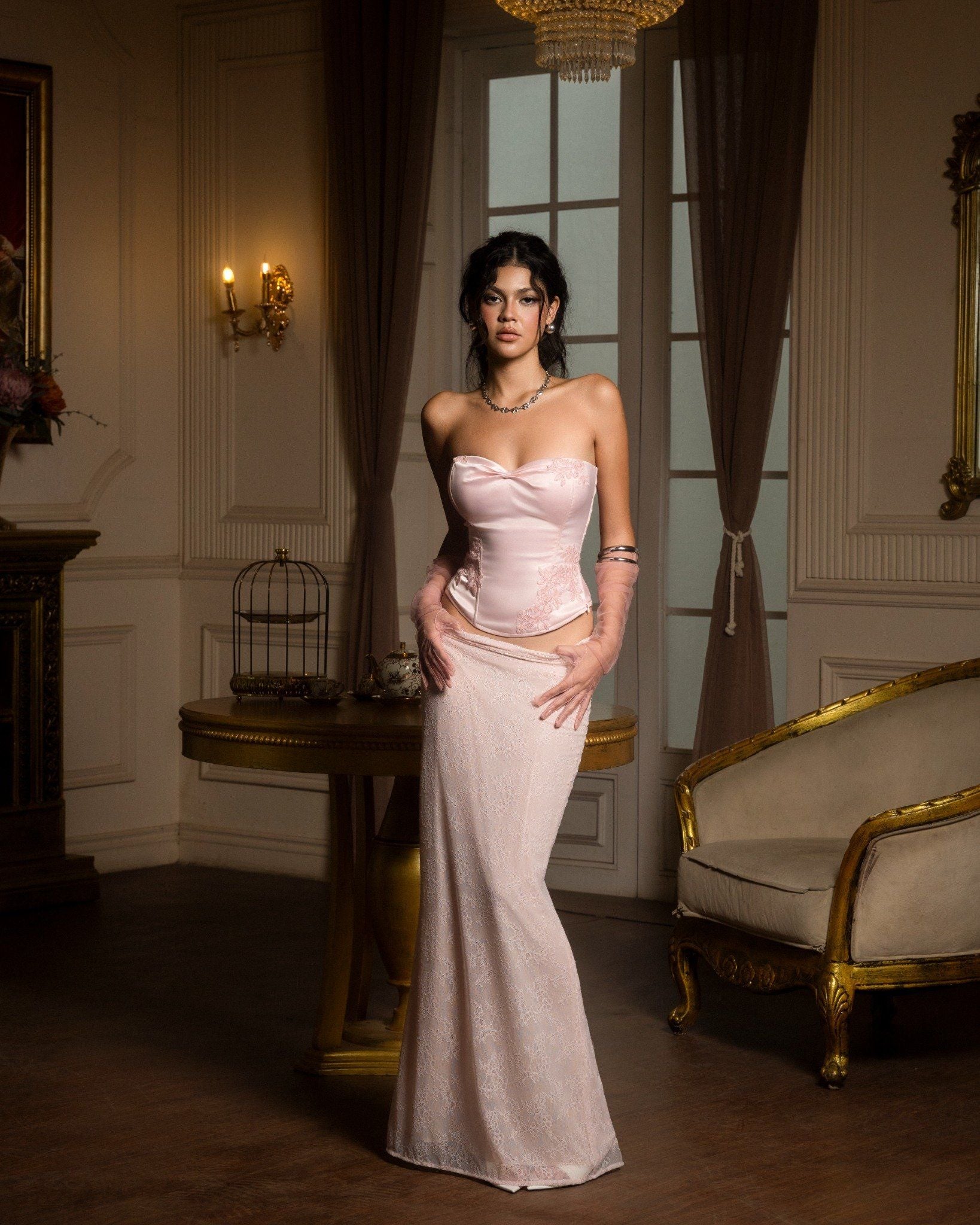 IAMCOCO ROSE ALLURE TOP &amp; ROSE ROMANCE SKIRT