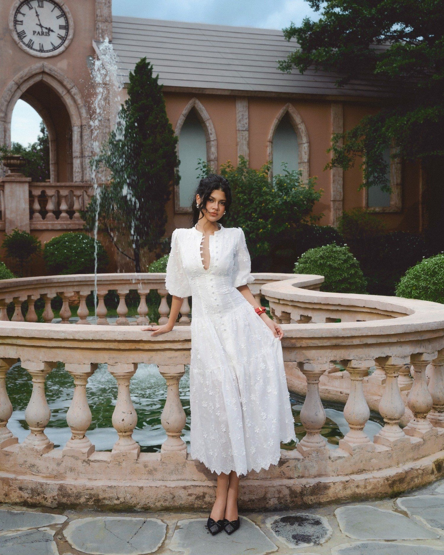 IAMCOCO WHITE PROMISE DRESS