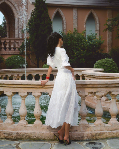 IAMCOCO WHITE PROMISE DRESS