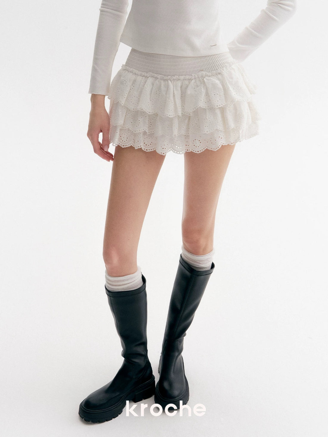 Kroche Lace fluffy skirt