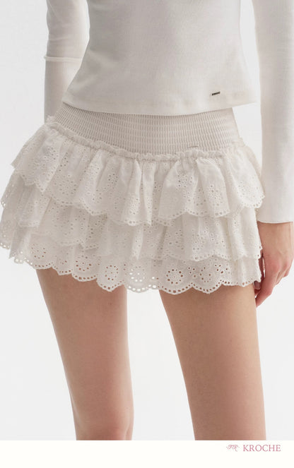 Kroche Lace fluffy skirt