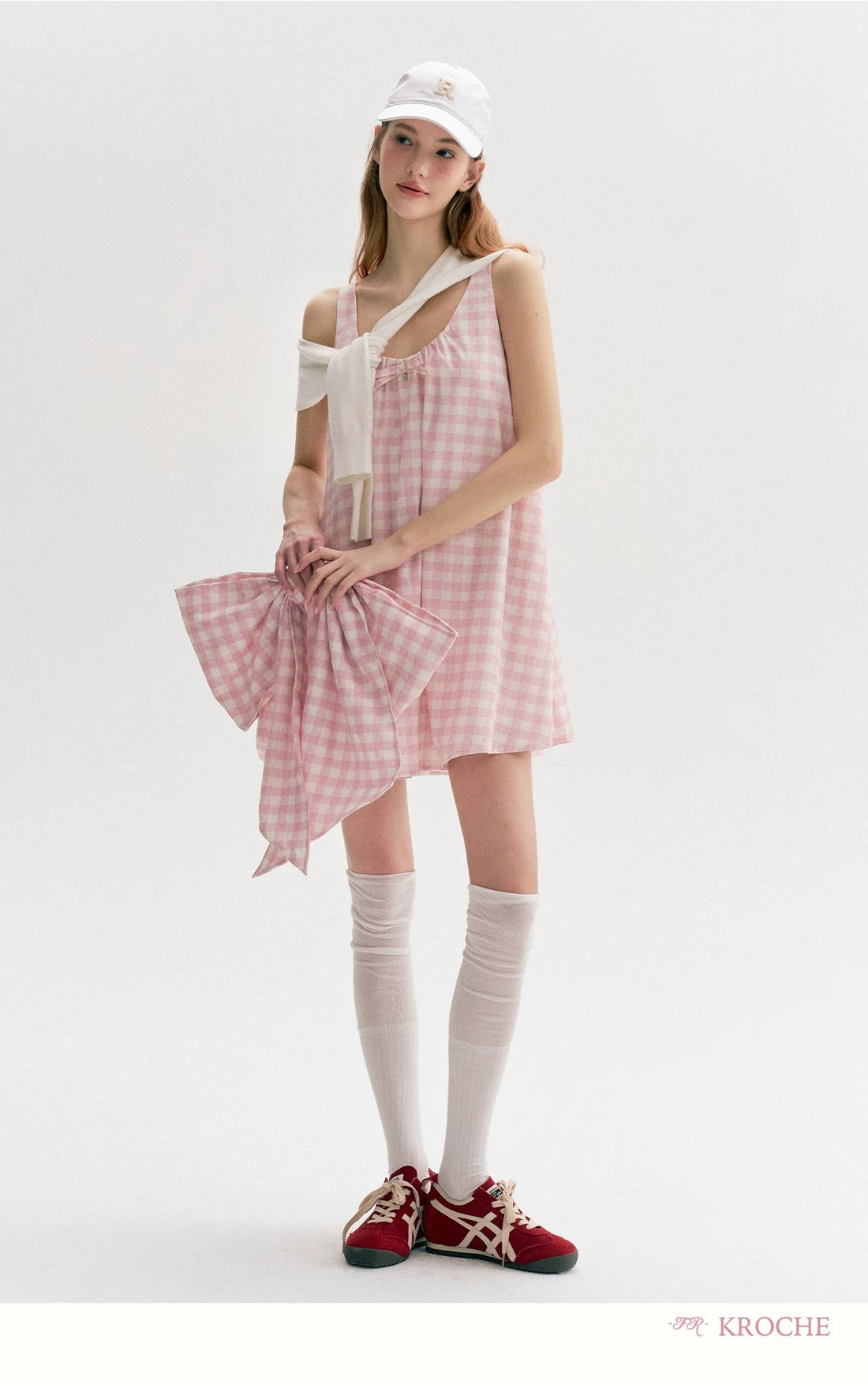 Kroche Bow camisole short dress