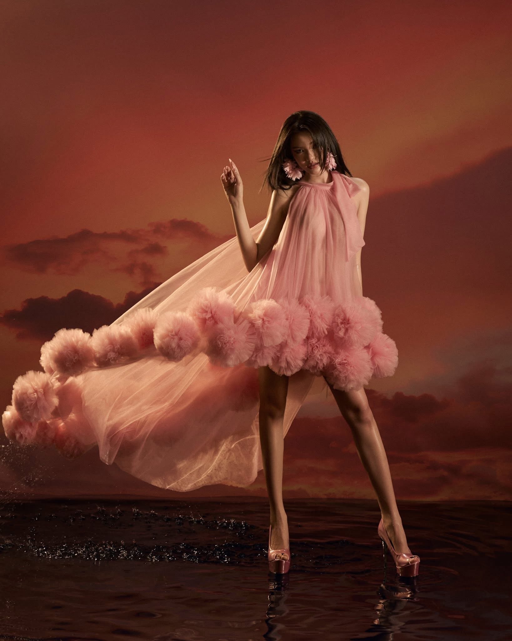 MAEL FEMME KYRIEL DRESS - PINK