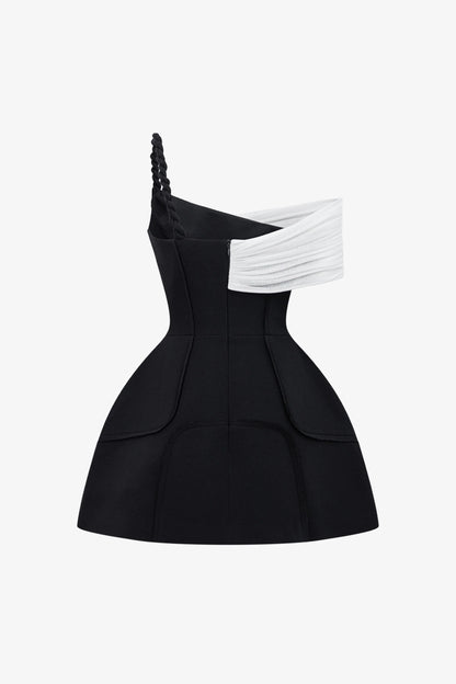 CICI Monot Asymmetrical Mini Dress