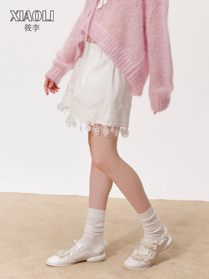 XIAOLI Loose lace shorts