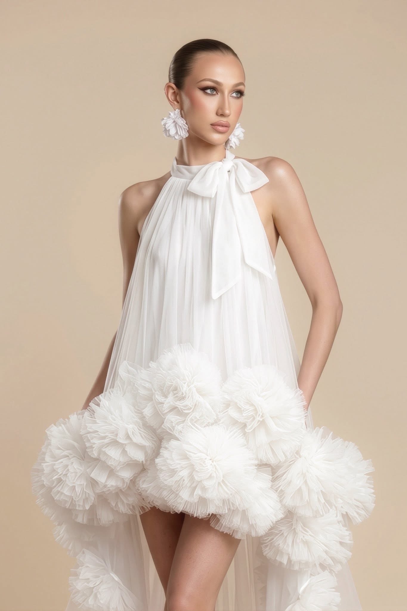 MAEL FEMME KYRIEL DRESS - WHITE