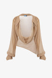 CICI Fera Chiffon Overlay Blouse