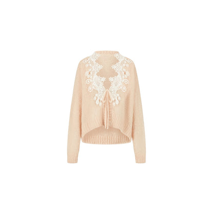 XIAOLI Knitted rope lace cardigan &amp; skirt (3color)