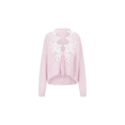 XIAOLI Knitted rope lace cardigan &amp; skirt (3color)