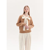 Rumia LOUISA WOOL JUMPER (CAMEL AND IVORY)