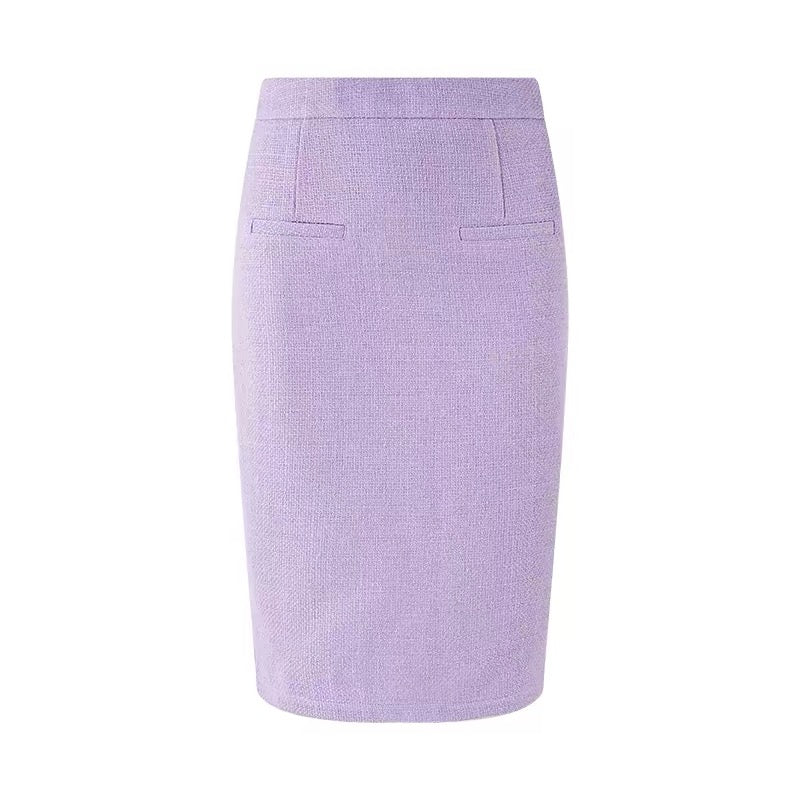 FIND YA WINGS Purple minimalist strapless waist cinching set