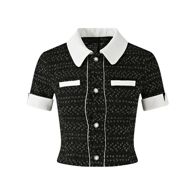 FIND YA WINGS Heavy Industry Luxury Summer Short sleeved Top + Shorts Set