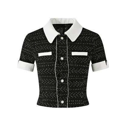 FIND YA WINGS Heavy Industry Luxury Summer Short sleeved Top + Shorts Set