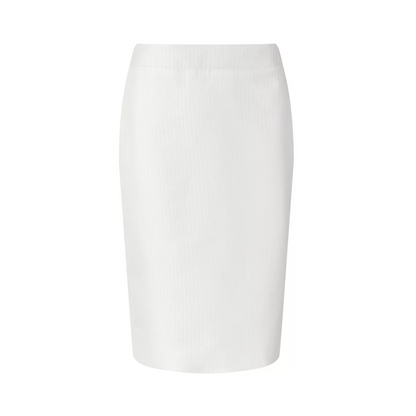 FIND YA WINGS French commuting slim fit V-neck pearl white set