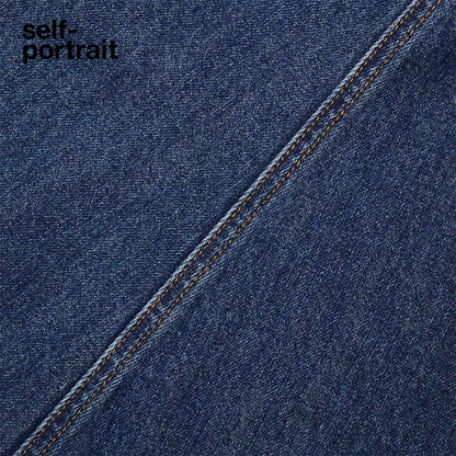 Self-Portrait SALE Versatile Casual Fish-Tail Midi Skirt