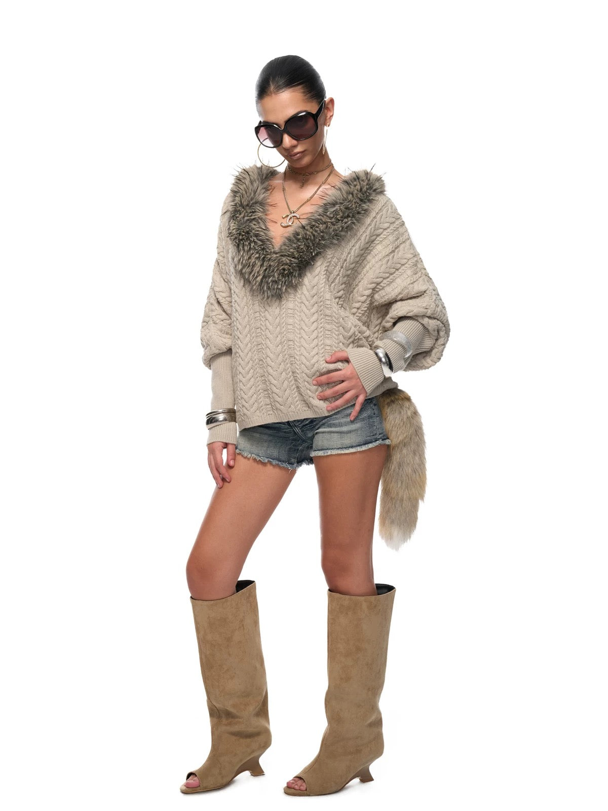 JYOSEI Gray sweater