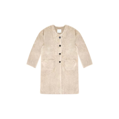 AsGony ASG24636 Single breasted fur warm coat