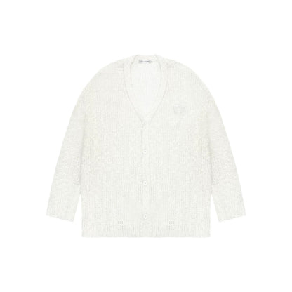 AsGony ASG24408&amp;ASG24407 Lace patchwork hollow knitted cardigan + camisole set