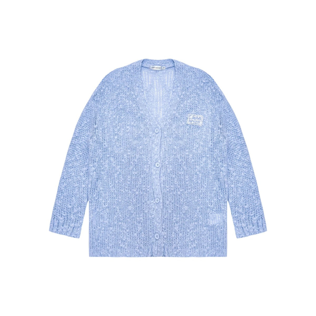 AsGony ASG24408&amp;ASG24407 Lace patchwork hollow knitted cardigan + camisole set