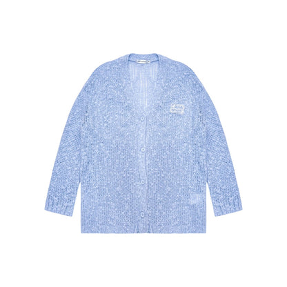 AsGony ASG24408&amp;ASG24407 Lace patchwork hollow knitted cardigan + camisole set