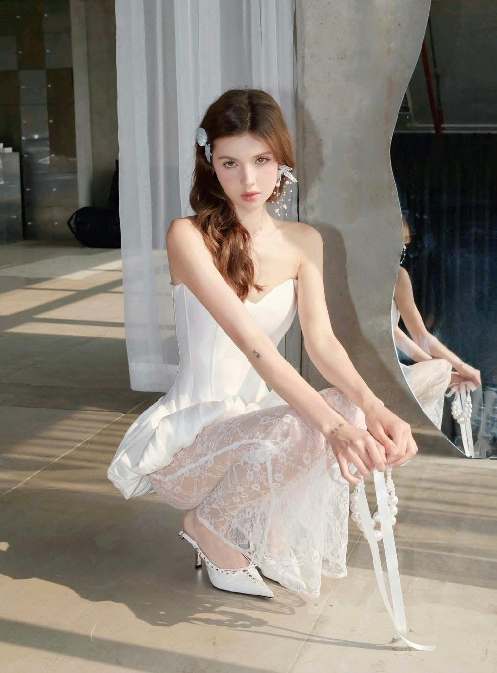 Chan.closet Elin Dress &amp; Lace Pant