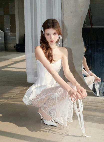 Chan.closet Elin Dress &amp; Lace Pant