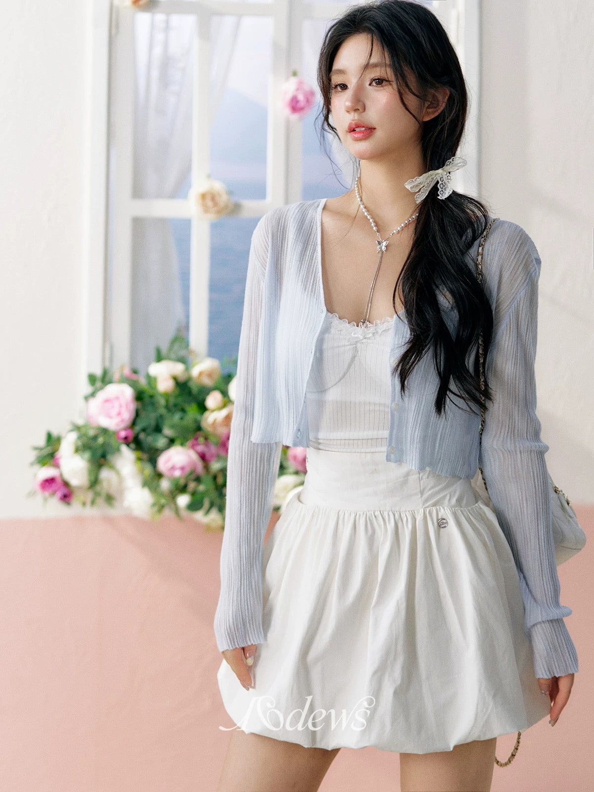 16DEWS 16D24091 Thin knit cardigan