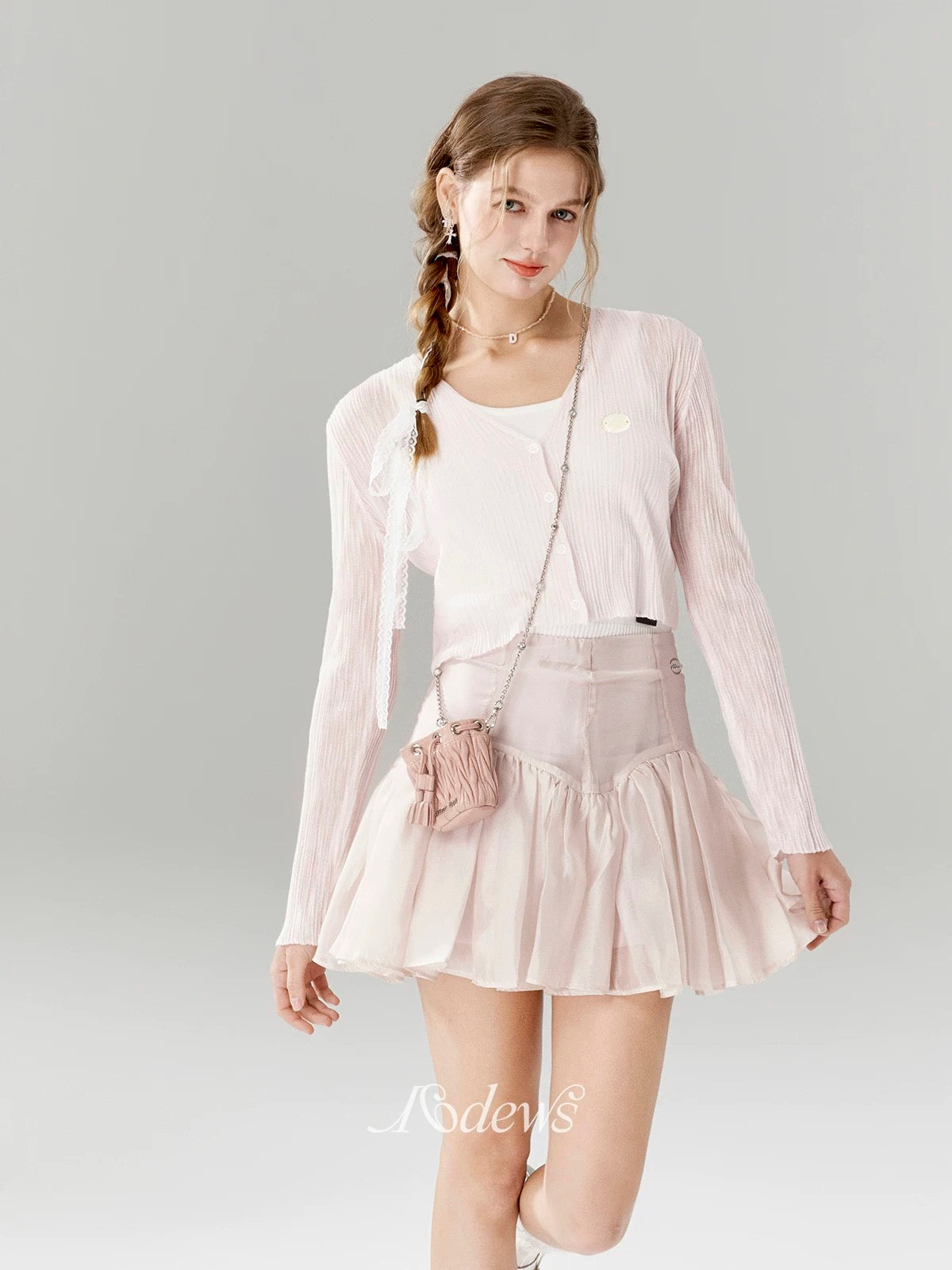 16DEWS 16D24091 Thin knit cardigan