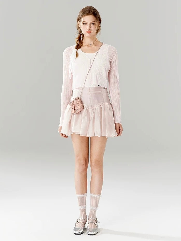 16DEWS 16D24091 Thin knit cardigan