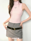 Grey mini skirt (without belt)