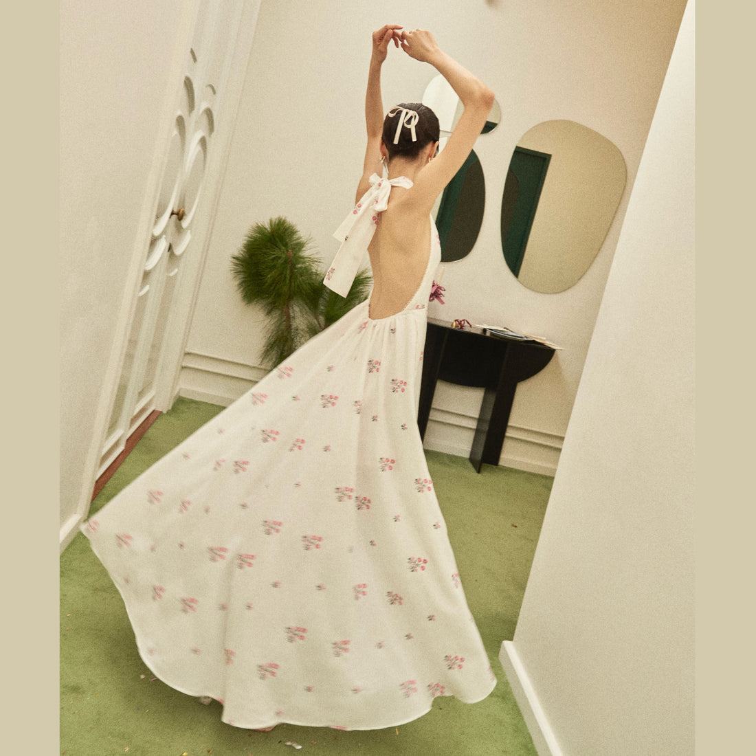PLEASED Camellia Floral Dress