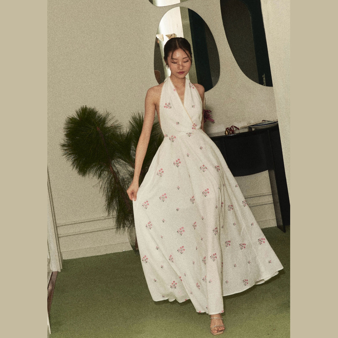 PLEASED Camellia Floral Dress