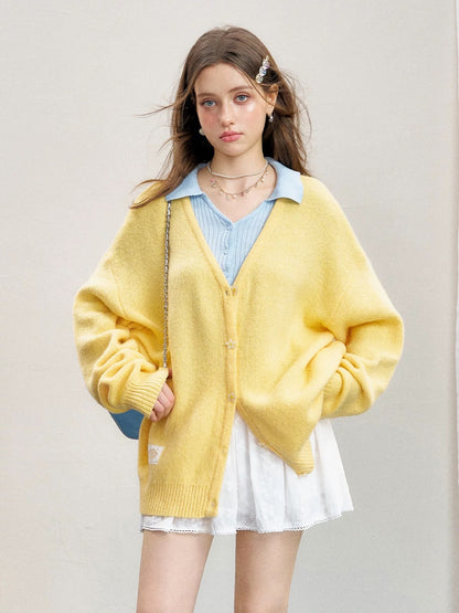 16DEWS 16D24261 Blue long sleeved knitted top