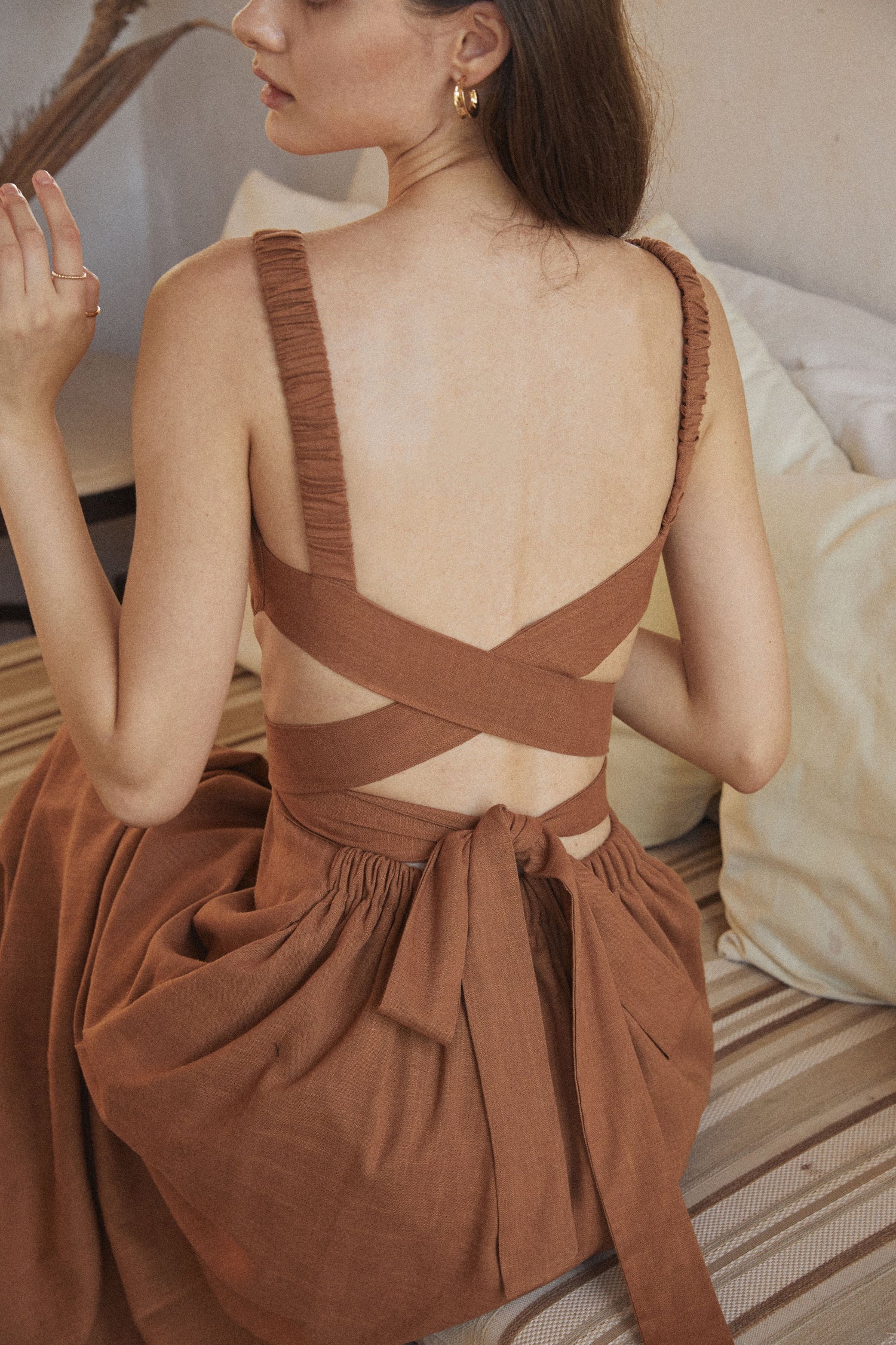 PLEASED Bellamy Cocoa Dress